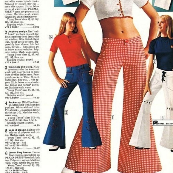 VINTAGE 80s Cross Country Woman Houndstooth Plaid Knit Wide Leg Palazzo Pants - Picture 12 of 12